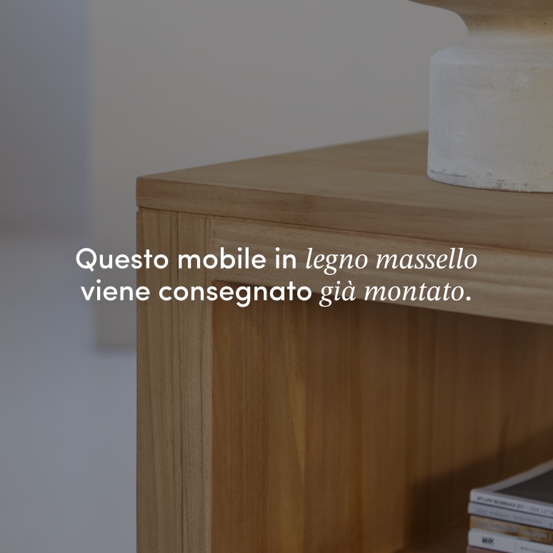 Anoa - Tavolino rettangolare in teak massello