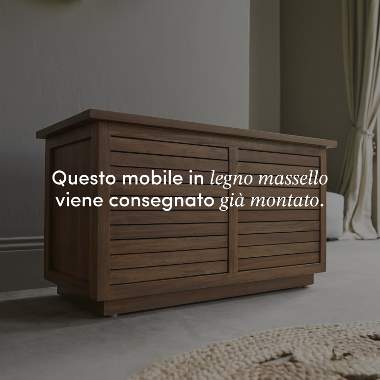 Loggia - Cassapanca in legno di acacia massello