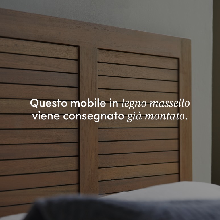 Loggia - Testiera in legno di acacia massello 160 cm