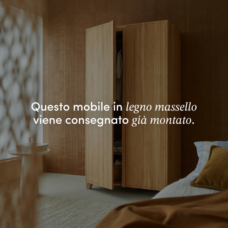 Greta - Armadio d’ingresso in teak massello