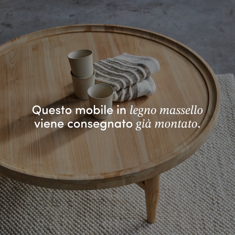 Milla - Tavolino in teak massello