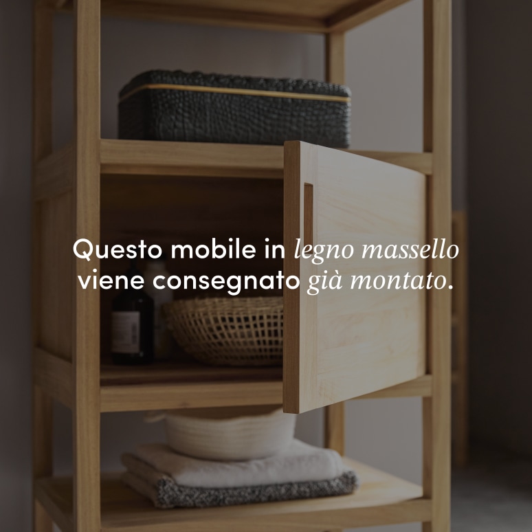 Arty - Mobile a colonna in teak massello