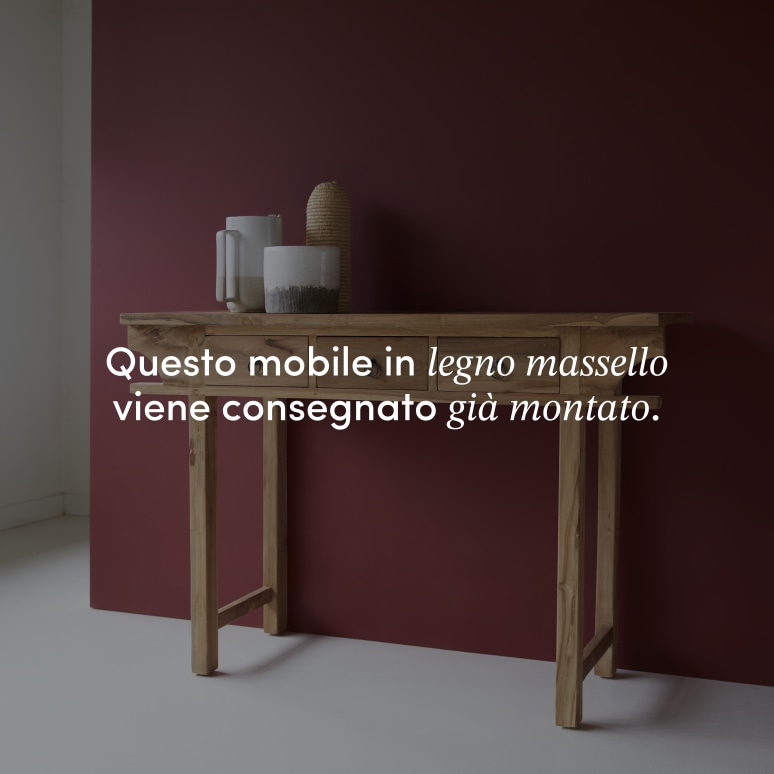 Junie - Consolle in teak massello riciclato
