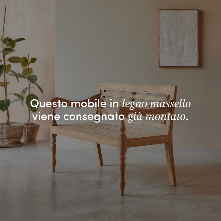 Marceau - Panca in teak massello