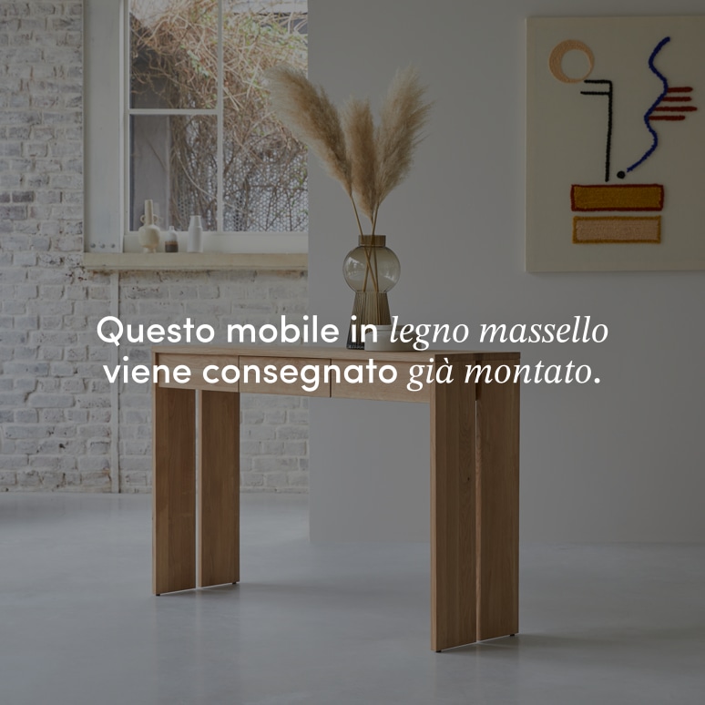 Eden - Consolle in massello di quercia