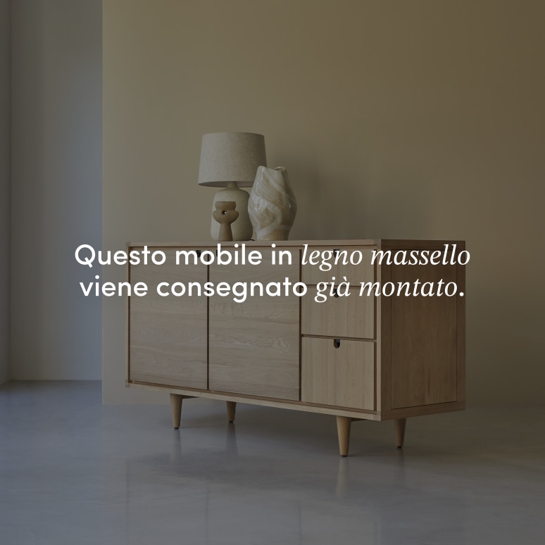 Jonàk - Buffet in legno di quercia massello 145 cm