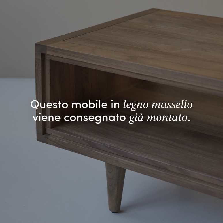 Jonàk - Tavolino in legno di noce massello