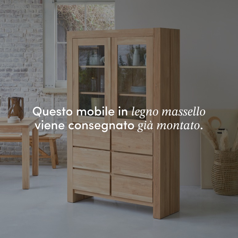 Eden - Credenza in legno di quercia massello