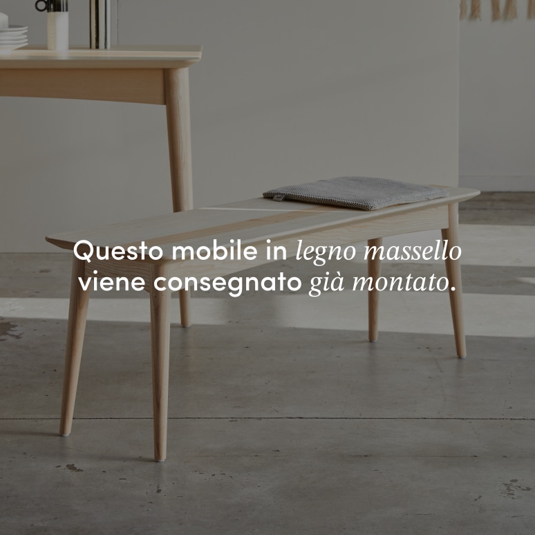 Josef - Panca in frassino olivato massello francese