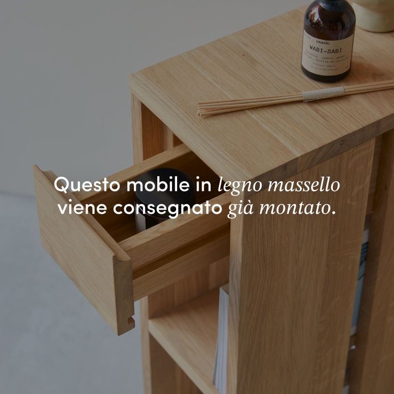 Eden - Tavolino in legno di quercia massello