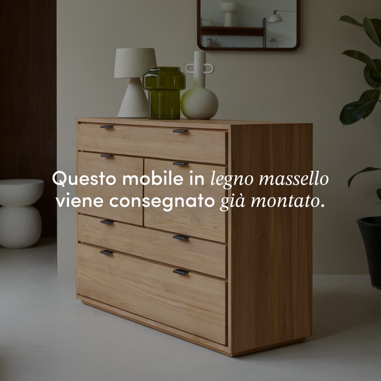 Senson - Cassettiera in teak massello