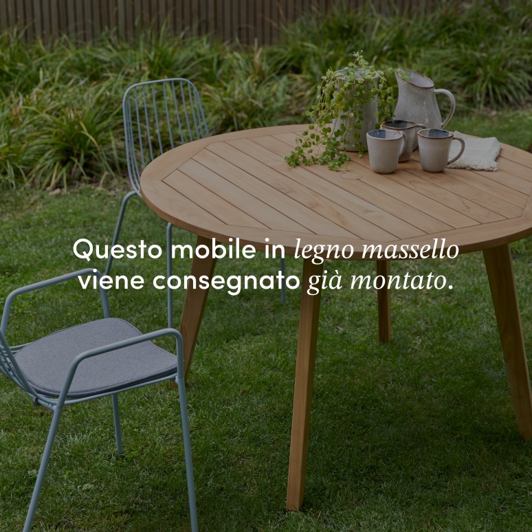 Mila - Tavolo da giardino in teak massello 6 persone