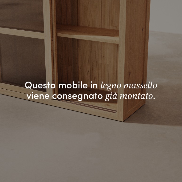 Heidi - Credenza in rovere massiccio 110 cm