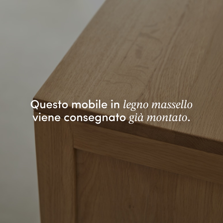 Heidi - Credenza in rovere massiccio 110 cm