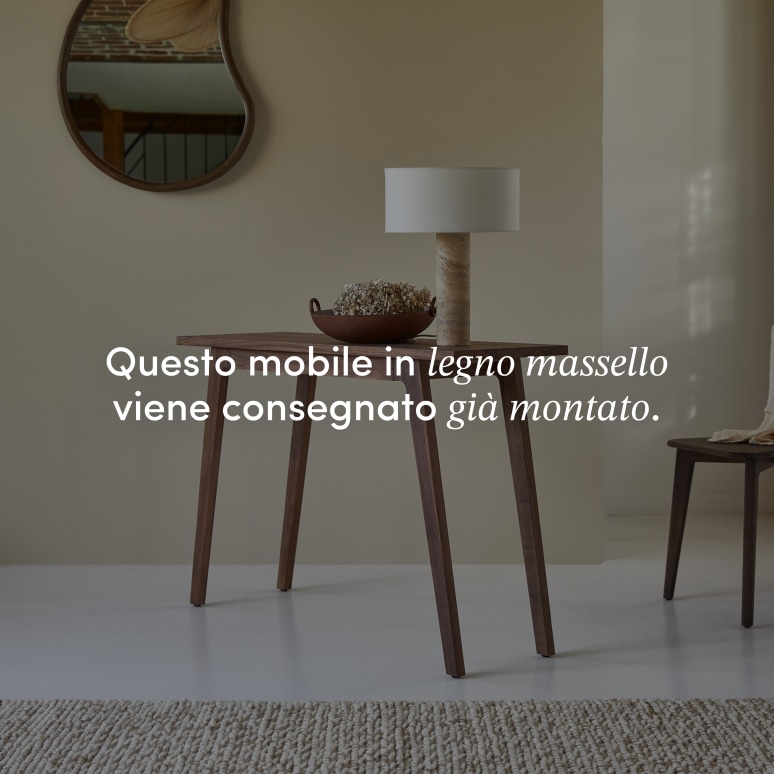 Esmée - Consolle da ingresso in noce massello