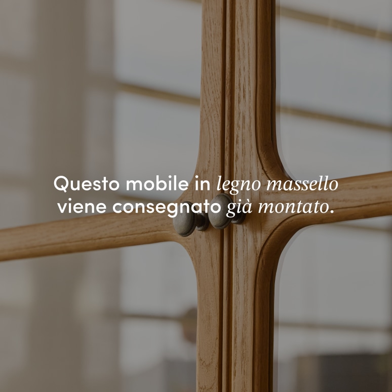Marthe - Credenza in legno di quercia massello