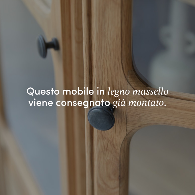 Marthe - Credenza in legno di quercia massello