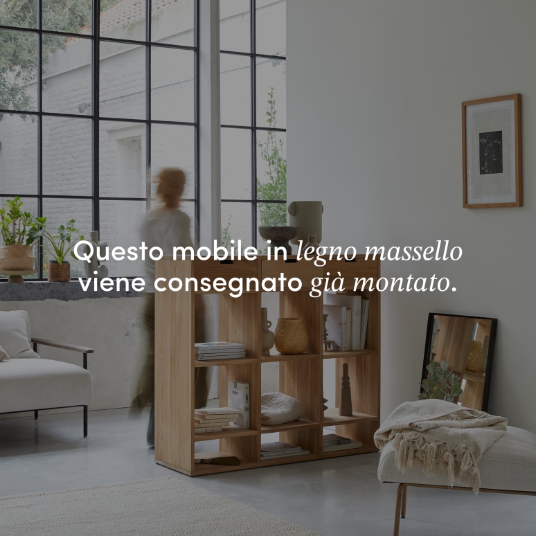 Miho - Consolle da ingresso in teak massello