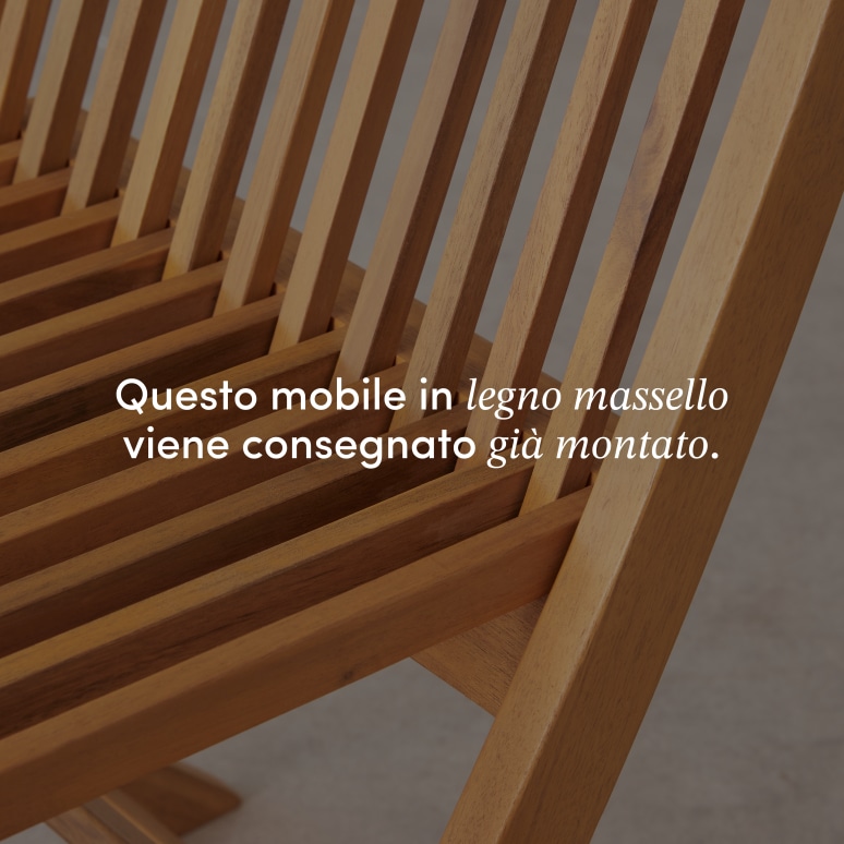 Capri - Set di 2 sedie da giardino in legno di acacia massello