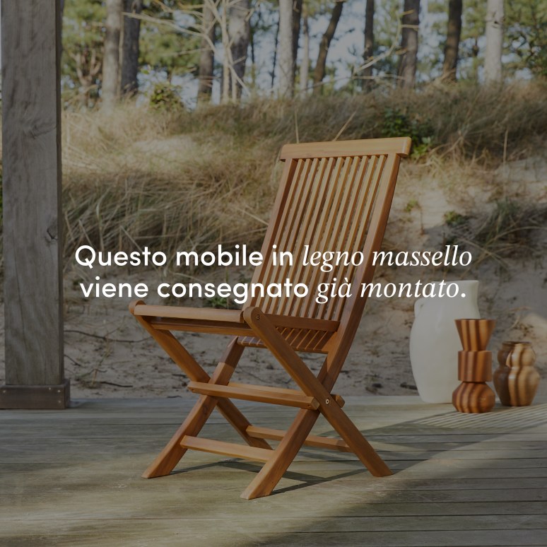 Capri - Set di 2 sedie da giardino in legno di acacia massello