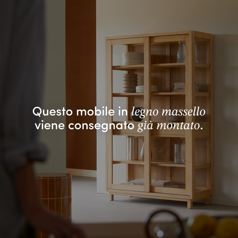 Adel - Credenza in legno di quercia massello