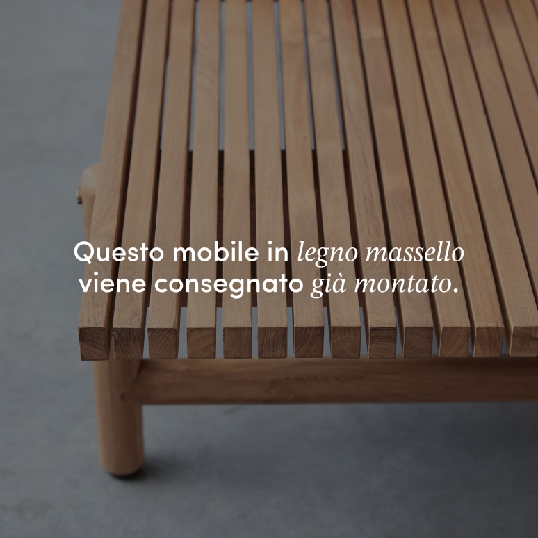 Fado - Tavolino da giardino in teak massello