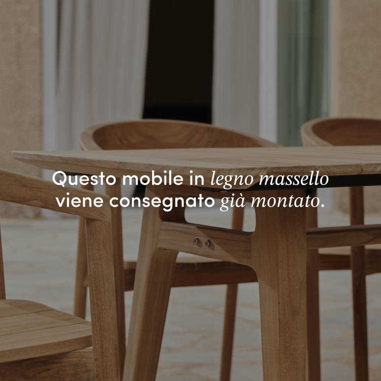 Antioni - Tavolo da giardino in teak massello 8-10 persone
