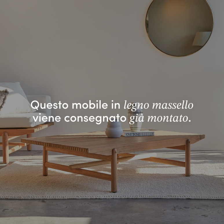 Fado - Tavolino in teak massello