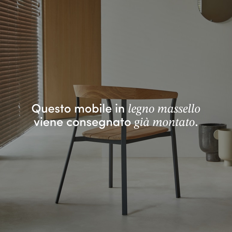 Arco - Sedia in teak massello e alluminio