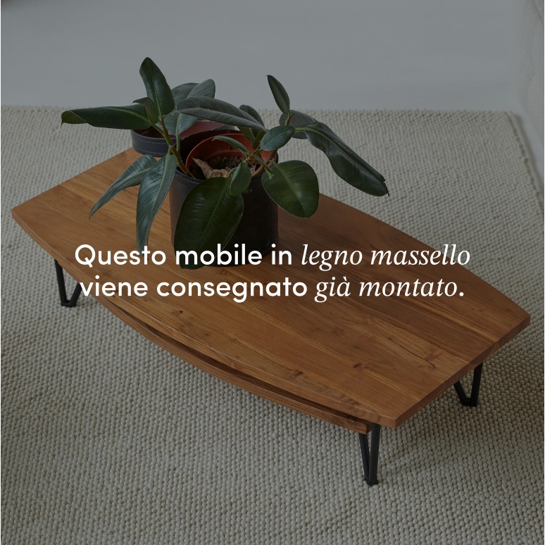 Bonnie - Tavolino in legno di acacia massello