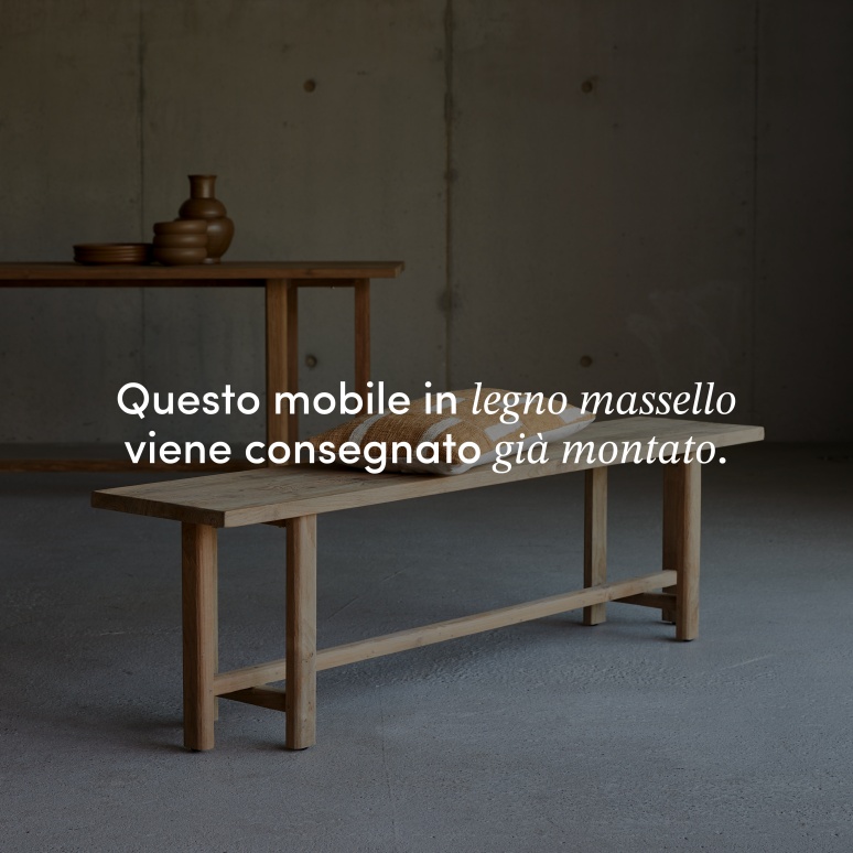 Antonia - Panca in teak massello riciclato