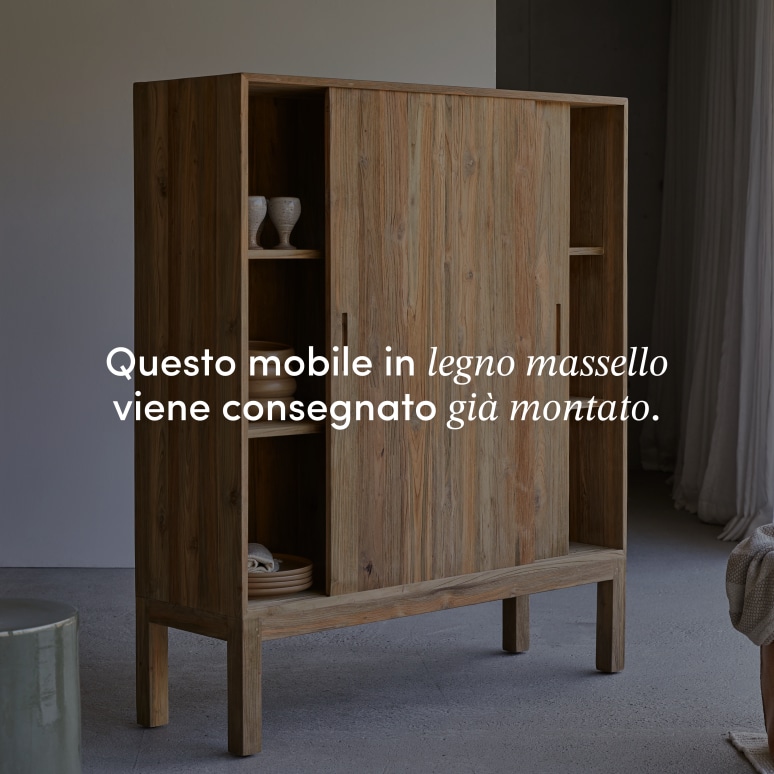 Elias - Credenza in teak massello riciclato 130 cm