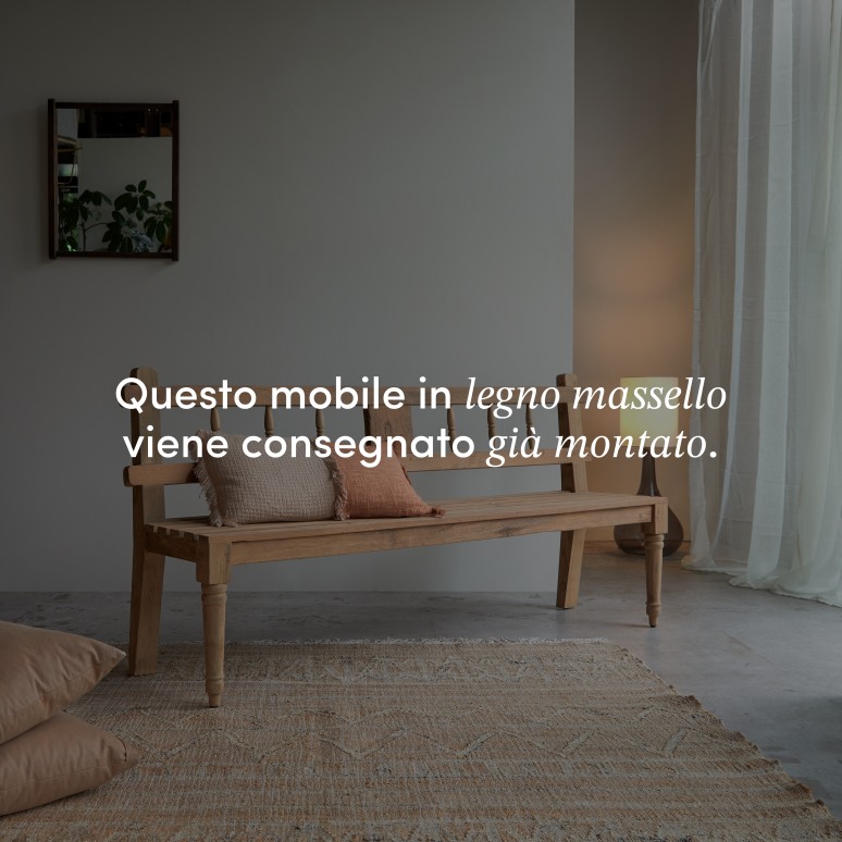 Paula - Panca in teak massello riciclato