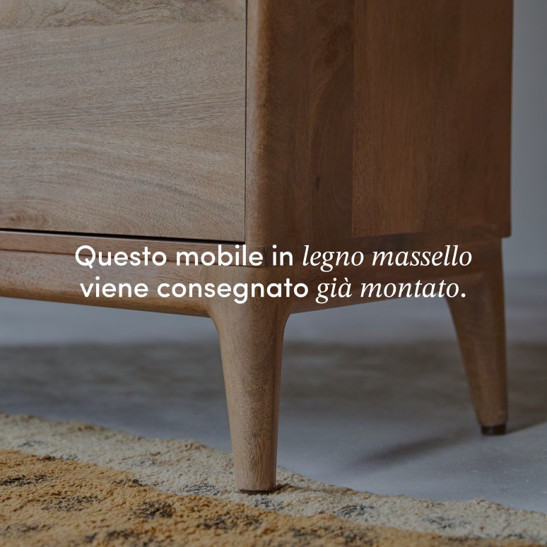 Gabrielle - Cassettiera per bambini in legno di mango massello