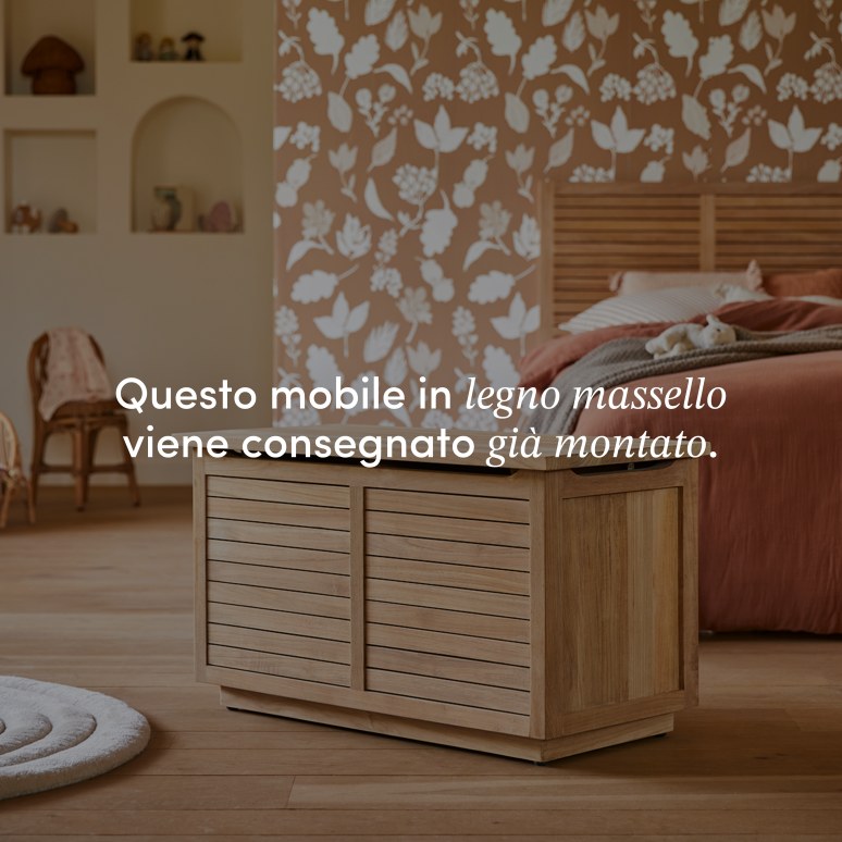 Suzette - Cassapanca per bambini in teak massello