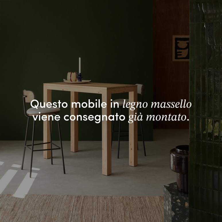 Eden - Tavolo bar in legno di quercia massello 2-4 pers