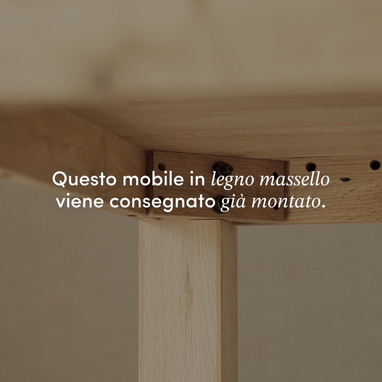 Eden - Tavolo bar in legno di quercia massello 2-4 pers