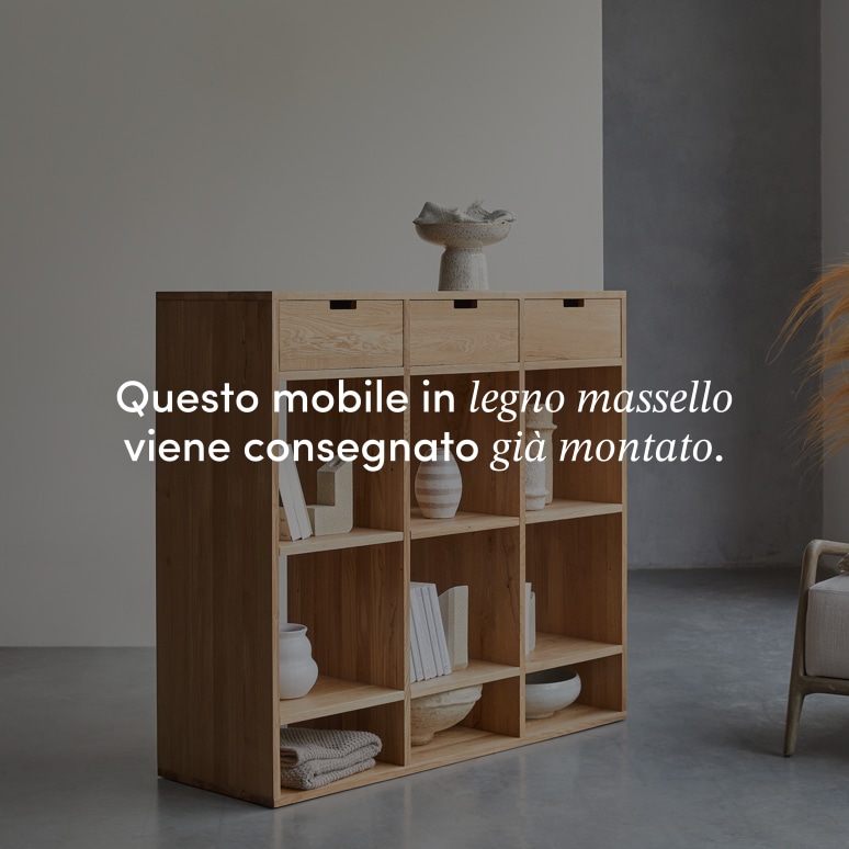 Miho - Consolle in legno di quercia massello