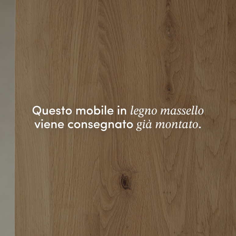Eden - Tavolo bar in legno di quercia massello 4-6 persone