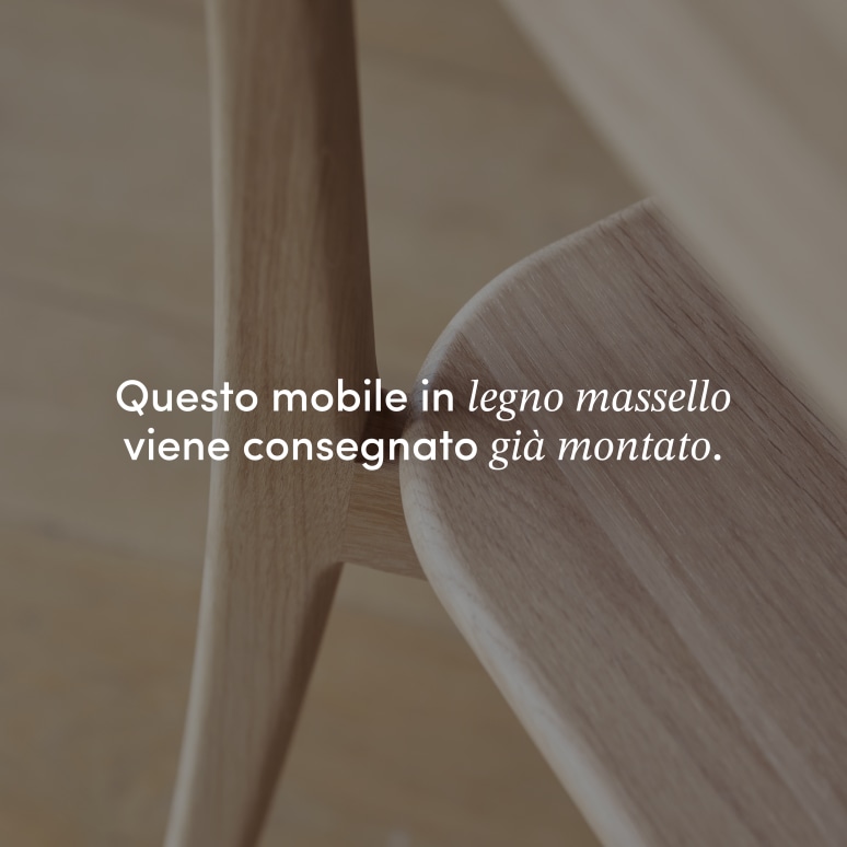 Abel - Sedia in legno di quercia massello