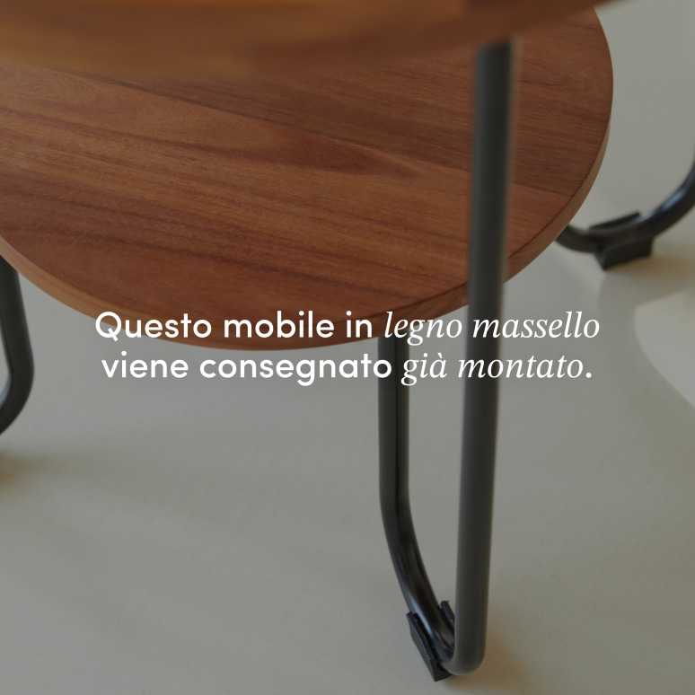 Key Wood - Tavolino in legno di acacia massello