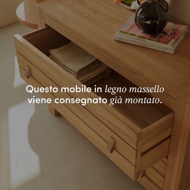 Minimalys - Cassettiera in teak massello