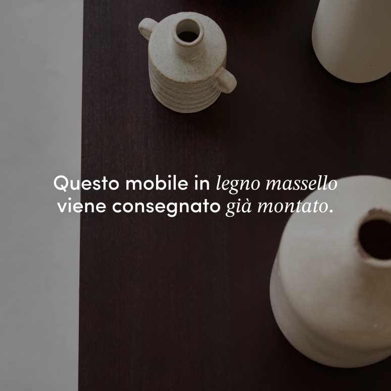 Frida - Buffet in legno di mogano massello 180 cm