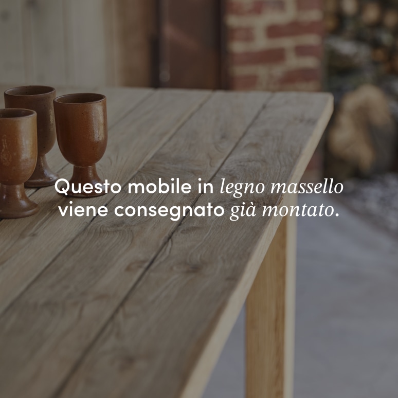 Teresa - Tavolo da giardino in teak massello riciclato, 6-8 persone