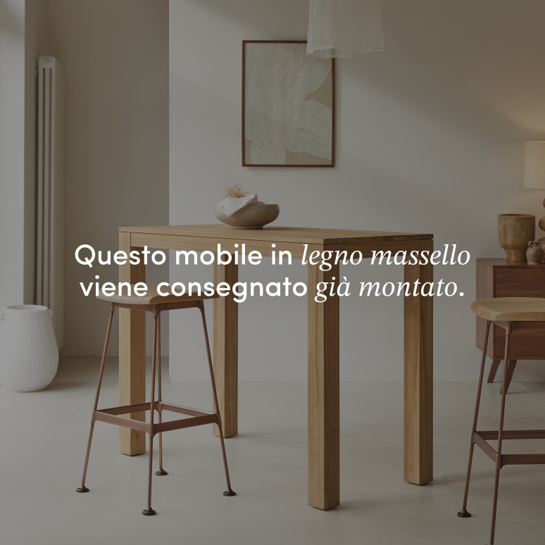 Eden - Tavolo bar in teak massello, 2-4 persone