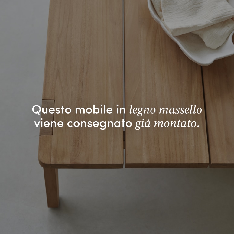Olia - Tavolino in teak massello
