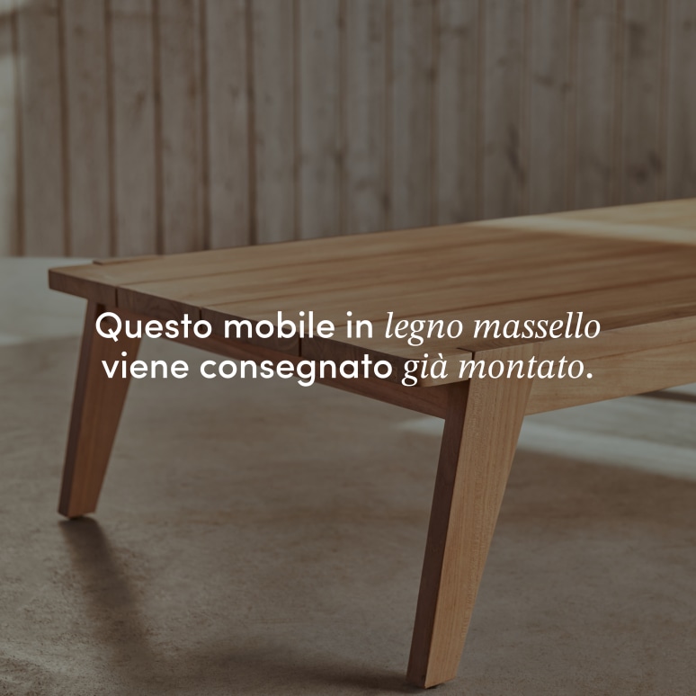 Olia - Tavolino da giardino in teak massello