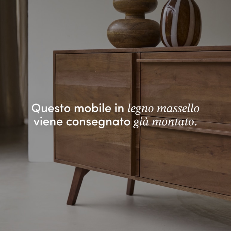 Niels - Credenza in legno di acacia da 175 cm