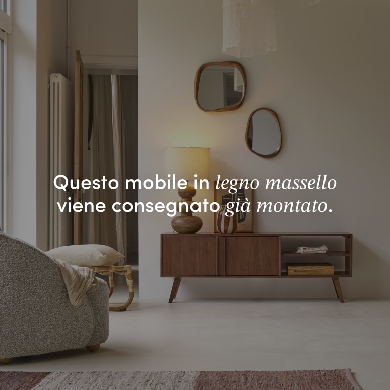 Niels - Mobile TV in legno di acacia da 150 cm
