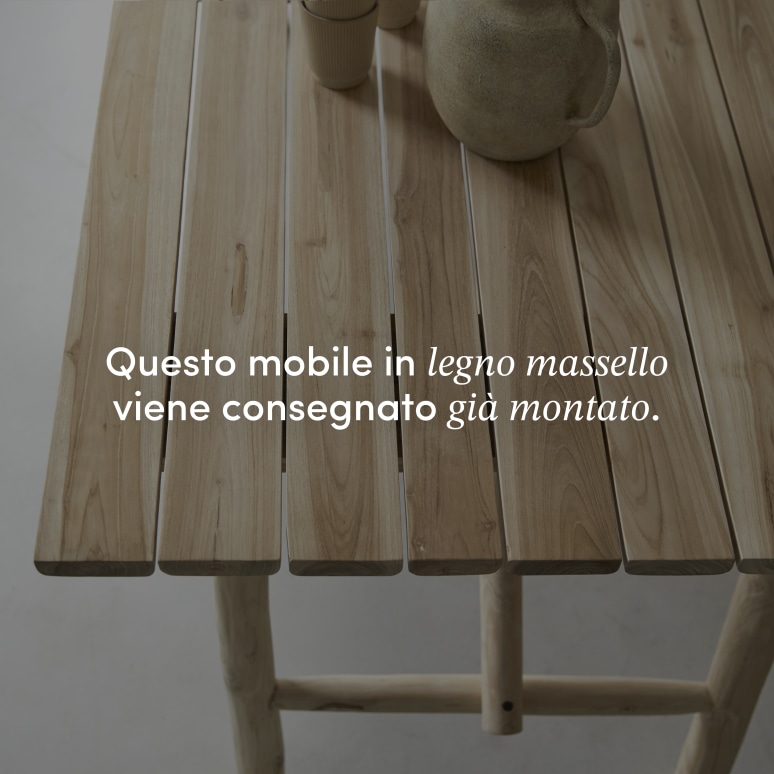Mathilda - Tavolo in legno di mare 4/6 persone